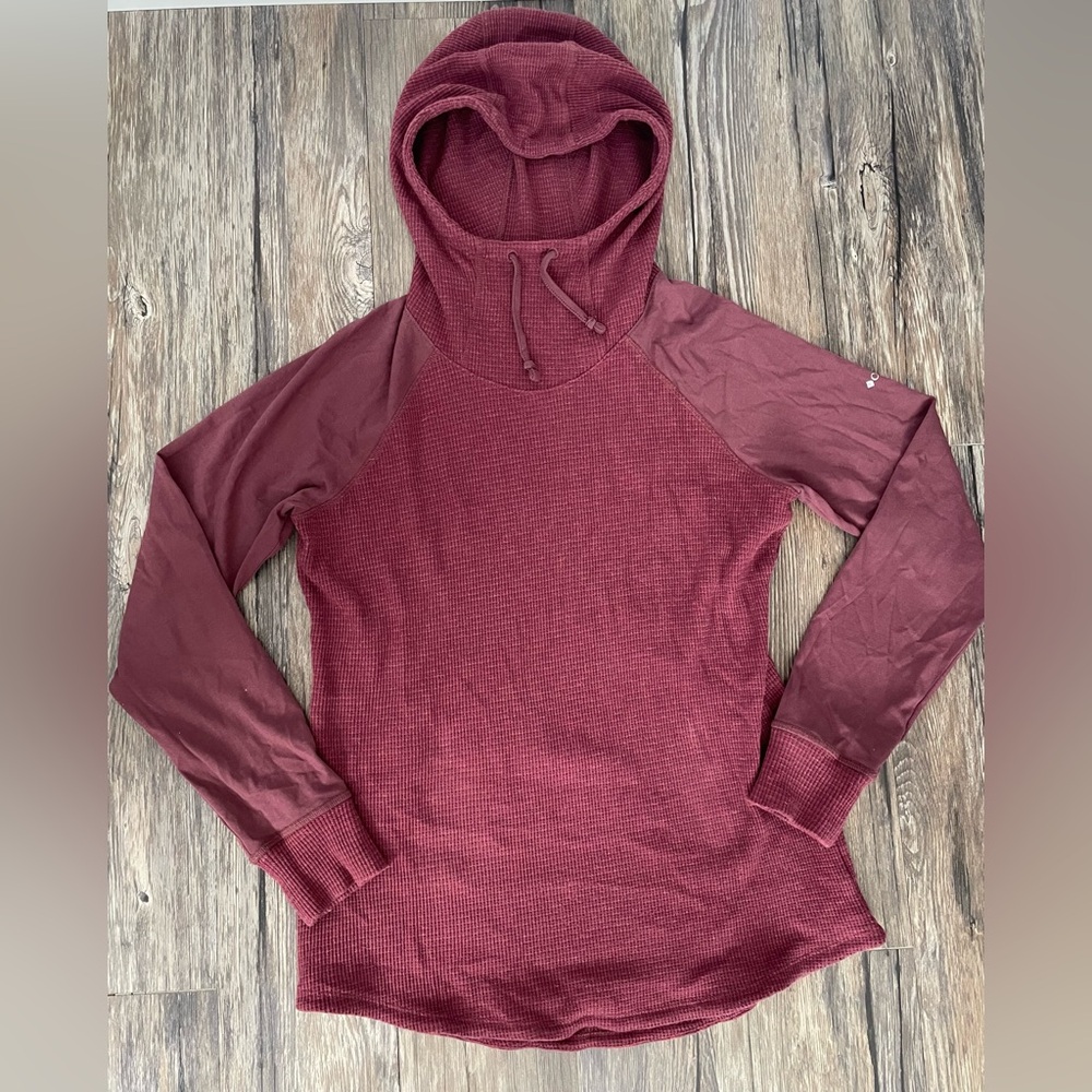 Columbia Women’s Waffle Knit Cowl Neck Pullover XL